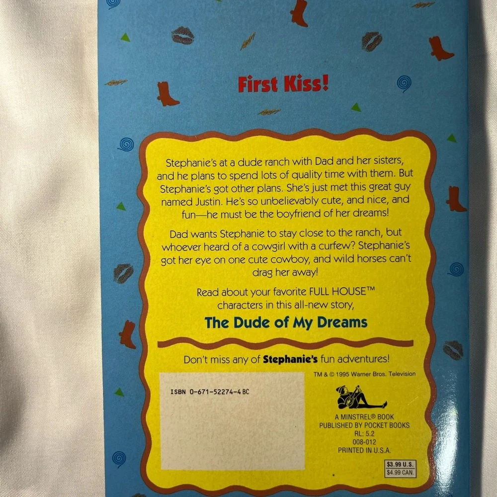 Vintage 1995 Full House Stephanie Dude of My Dreams Chapter Book Bentley